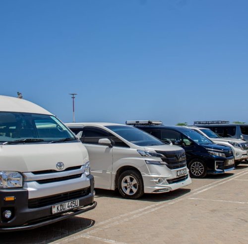 Fleet of comfortable Bigtime Transfers vans ready for airport and SGR pickups